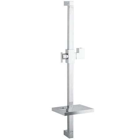 Kingston Brass 24Inch Shower Slide Bar with Soap Dish, Polished Chrome KX8261